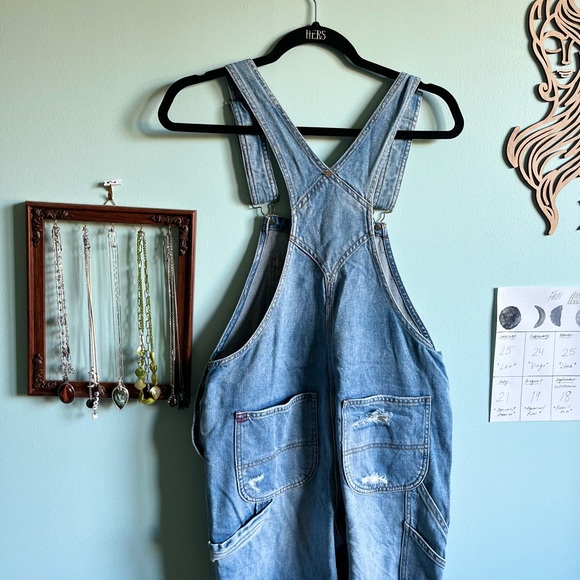 BDG Ripped Denim Overalls - Picture 6 of 10